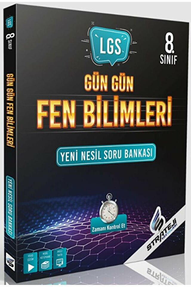 8. Sınıf LGS Gün Gün Fen Bilimleri Yeni Nesil Soru Bankası / Strateji Yayınları / 9786257222440