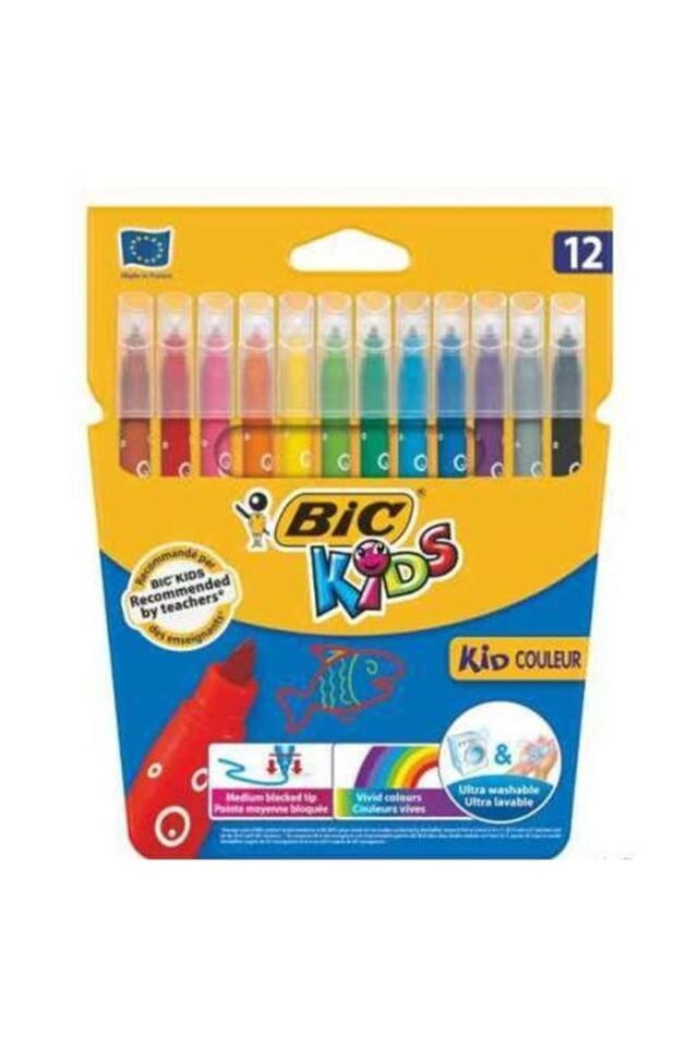 Kids Kid Couleur Ultra Yıkanabilir 12'li Keçeli Boya Kalemi / ?920293