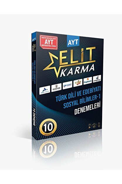 Elit Karma AYT Edebiyat Sosyal Bilgiler 1-10' lu Deneme Meb Yeni Müfredat / 9786258110319