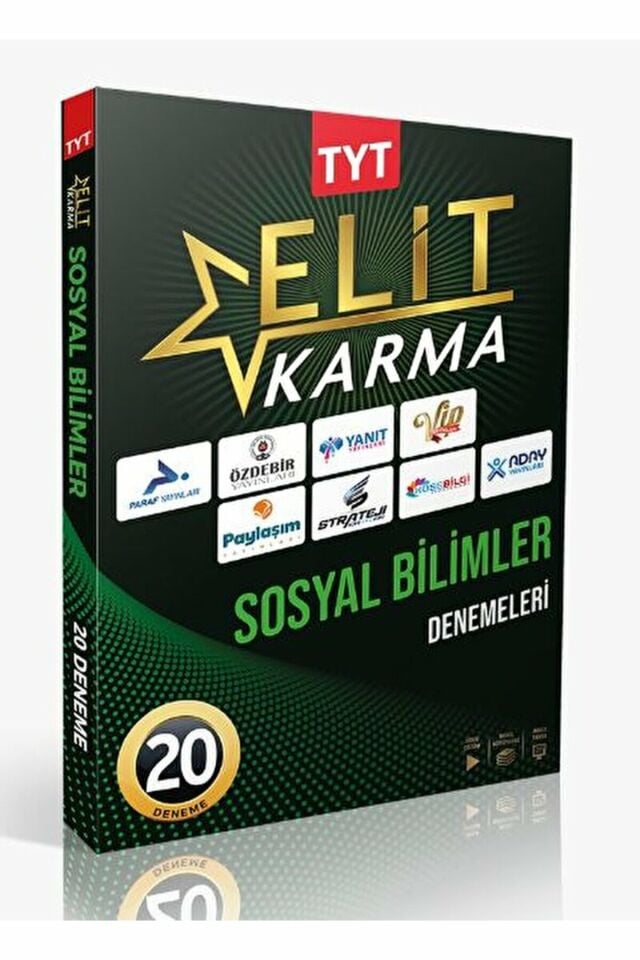 Elit Karma Tyt Sosyal Bilimler 20 Branş Deneme / Kolektif / Paraf Yayınları / 9786258110210