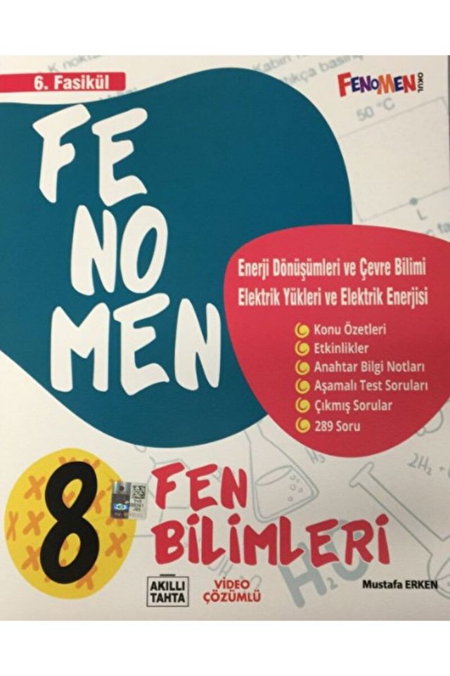 8. Sınıf Fenomen Fen Bilimleri 6. Fasikül / Mustafa Erken / Fenomen Kitap / 9786258450835