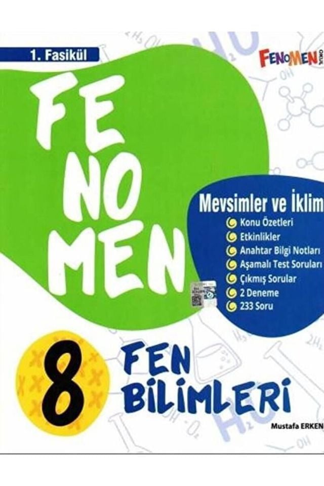 8. Sınıf Fen Bilimleri Fenomen Mevsimler ve İklim 1. Fasikül Gama Yayınları / 9786258450293