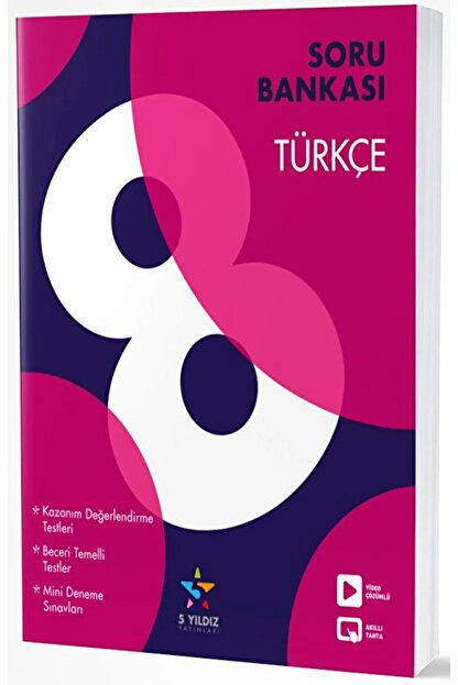 8. Sınıf Türkçe Soru Bankası / Kolektif / 5 Yıldız Yayınları / 9786257839402