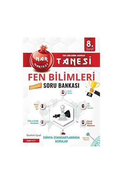 Nartest 8. Sınıf Kırmızı Nar Tanesi Fen Bilimleri Altın Sorular