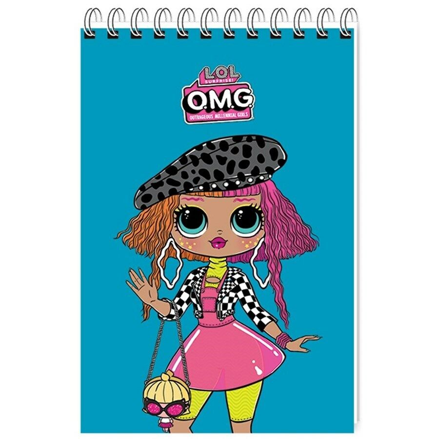 Keskin L.O.L. OMG A7 Spiralli Çizgili 42yp Bloknot