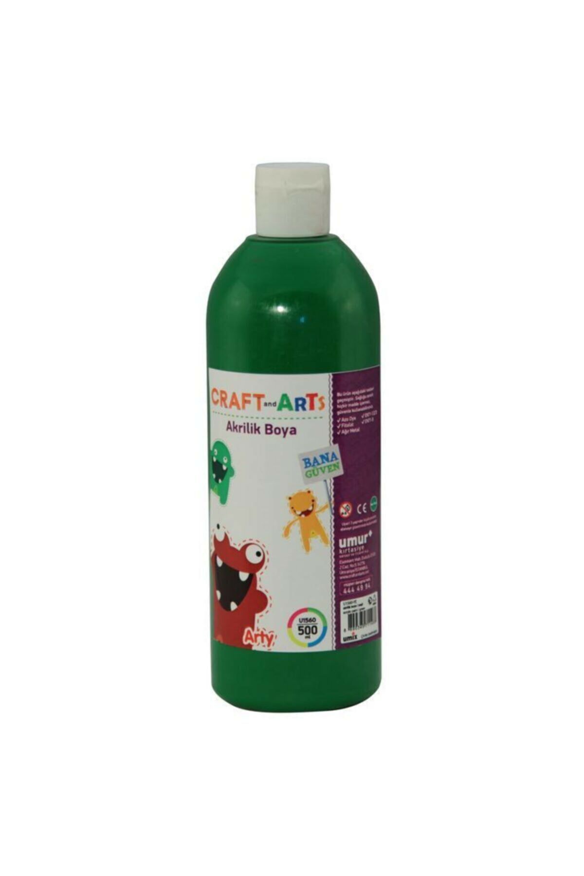 Akrilik Boya 500 Ml Yeşil(1 Paket 12 Adet)
