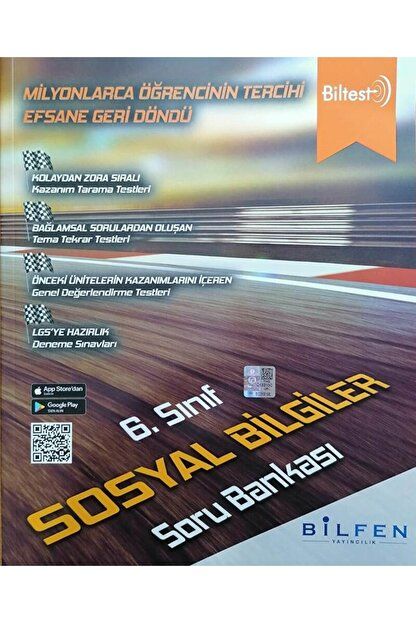 6. Sınıf Biltest Sosyal Bilgiler Soru Bankası / Kolektif / Bilfen Yayıncılık / 9786258337761