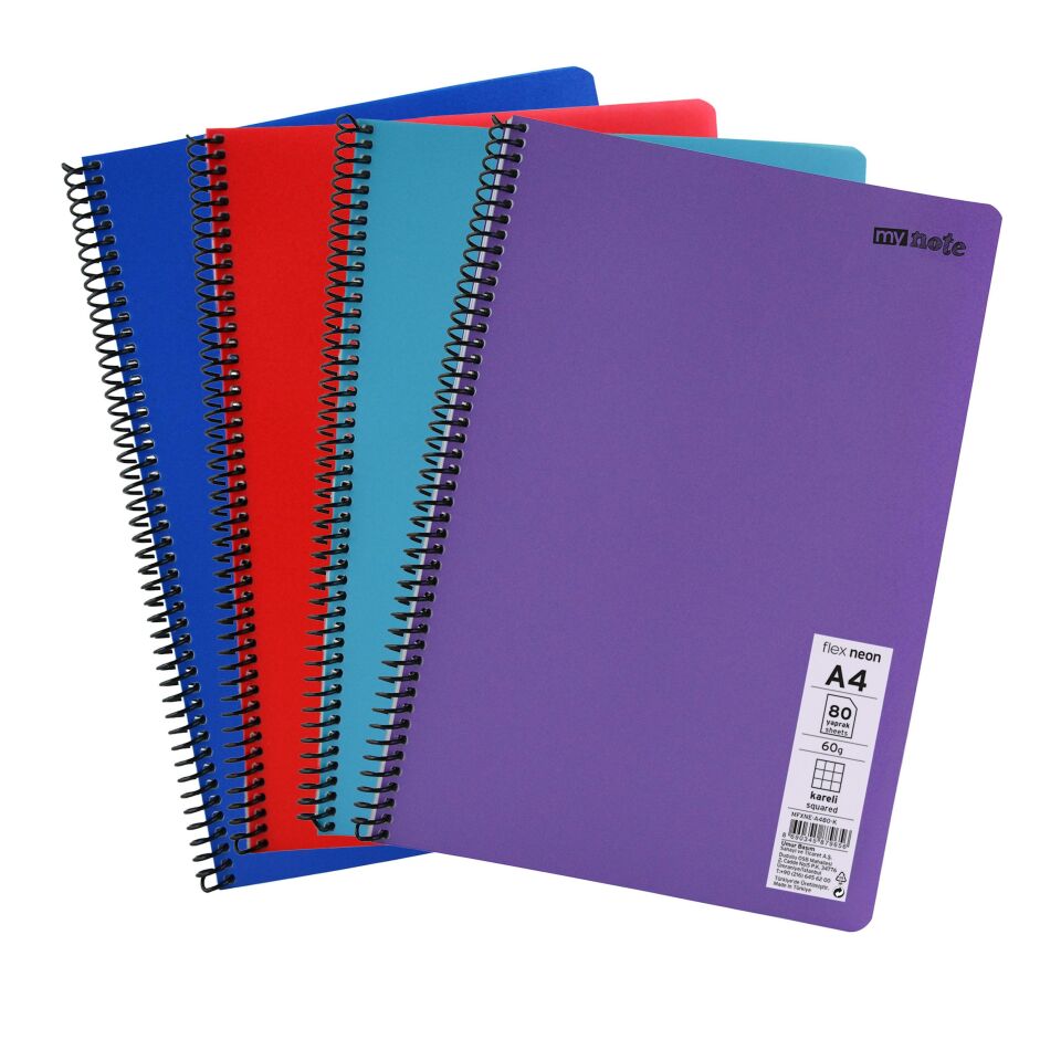 MY NOTE NEON BLOK A4 80 YAPRAK KARELİ