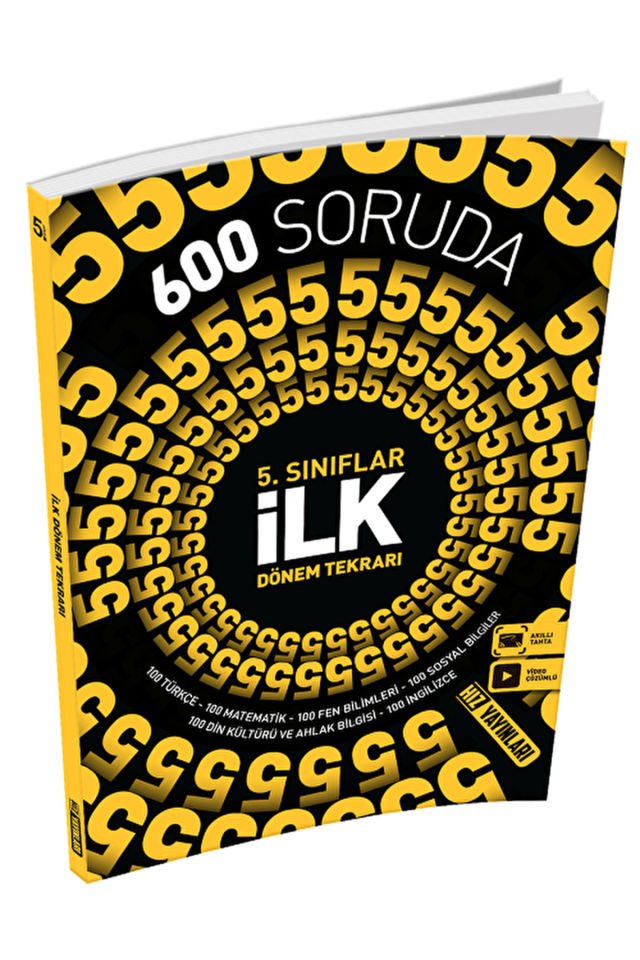 5. Sınıf 600 Soruda İlk Dönem Tekrarı / Kolektif / Hız Yayınları / 9786057814470