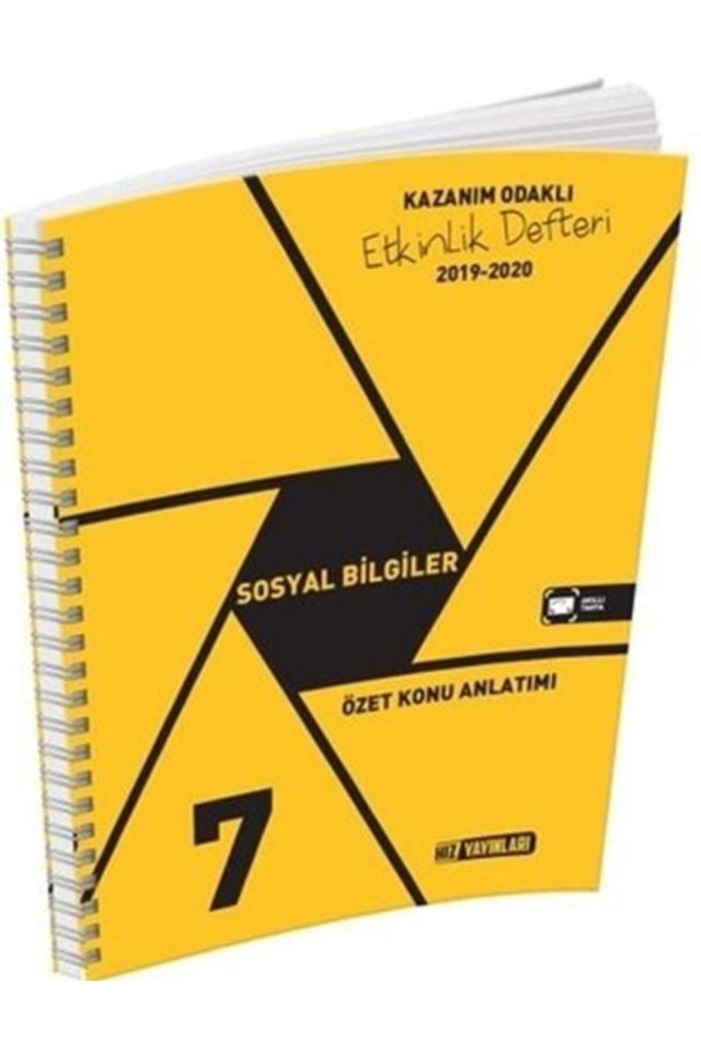7. Sınıf Sosyal Bilgiler Özet Konu Anlatımı Etkinlik Defteri Hız