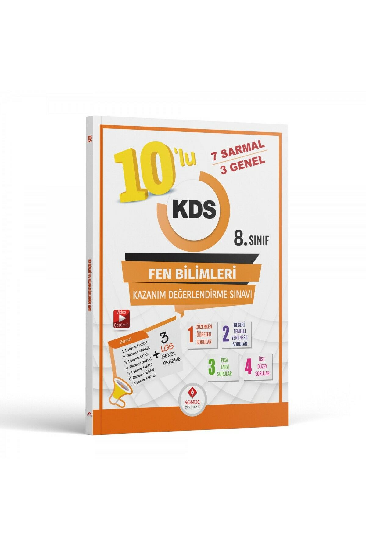 8.sınıf 10lu Kds Fen Bilimleri Deneme 2023-2024