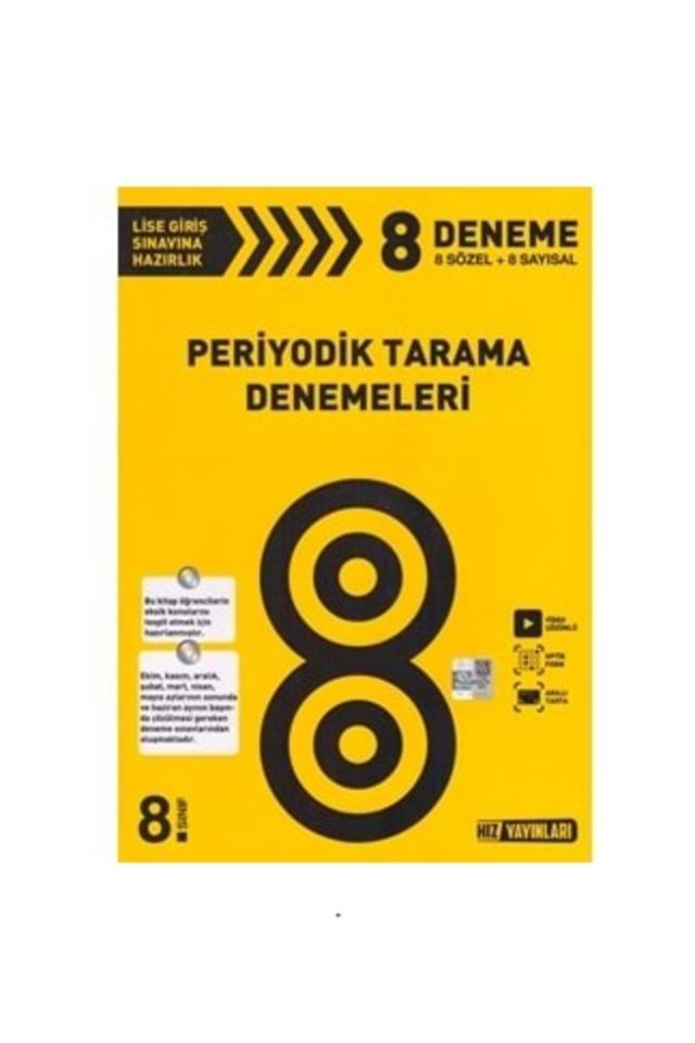 Hız Yayınları 8. Sınıf Periyodik Tarama Denemeleri