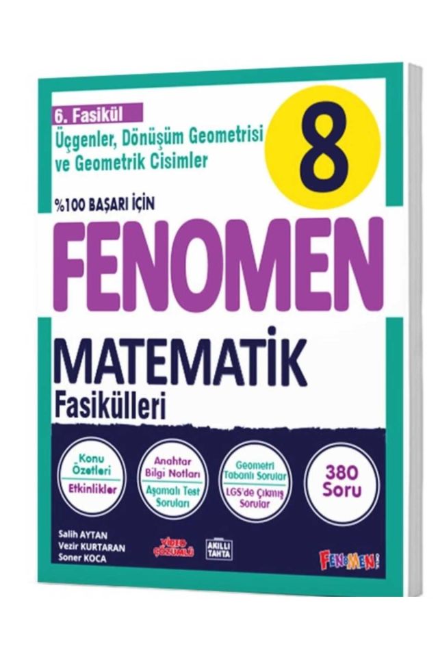 Fenomen 8. Sınıf Lgs Matematik 6. Fasikül Konu Özetli Soru Bankası
