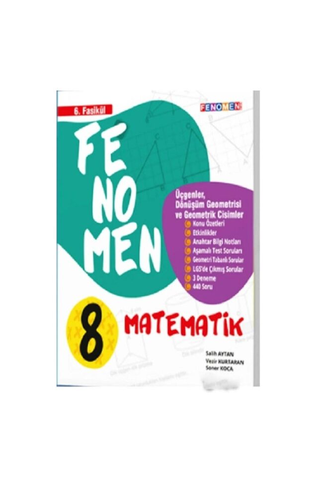 Fenomen 8. Sınıf Lgs Matematik 6. Fasikül Konu Özetli Soru Bankası