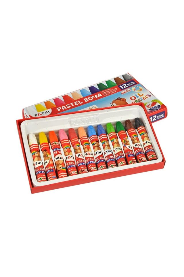 12 Renk Pastel Boya 34012