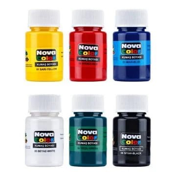 Nova Color Kumaş Boyası Şişe 6 Lı NC-188