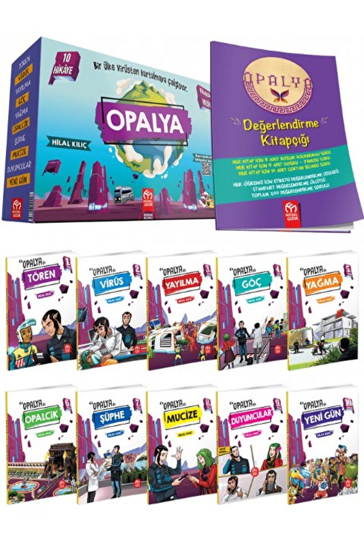 Opalya Hikaye Serisi (10 Kitap) / Hilal Kılıç / Model Eğitim Yayıncılık / 9786257509008