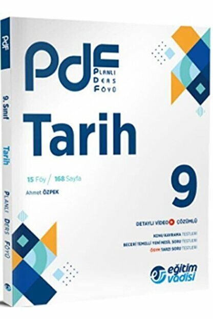 Eğitim Vadisi 9. Sınıf Tarih PDF Planlı Ders Föyü / Eğitim Vadisi Yayınları / 9786256911222