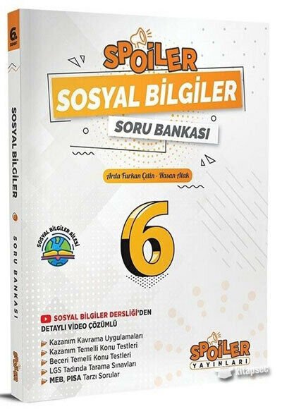 6. Sınıf Sosyal Bilgiler Soru Bankası / Kolektif / Spoiler Yayınları / 9786257851640