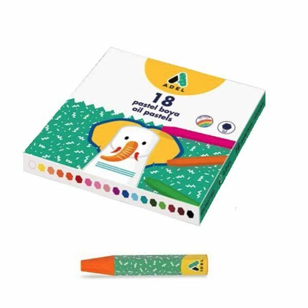 Adel Pastel Boya 18 Renk Çantalı