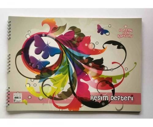 KESKİN COLOR 25*35 10+10 YAPRAK FON KARTONLU RESİM DEFTERİ
