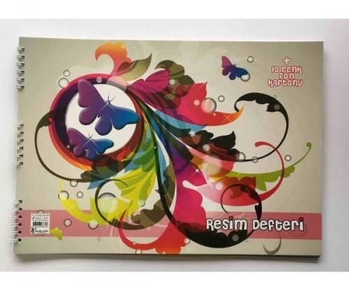 KESKİN COLOR 25*35 10+10 YAPRAK FON KARTONLU RESİM DEFTERİ