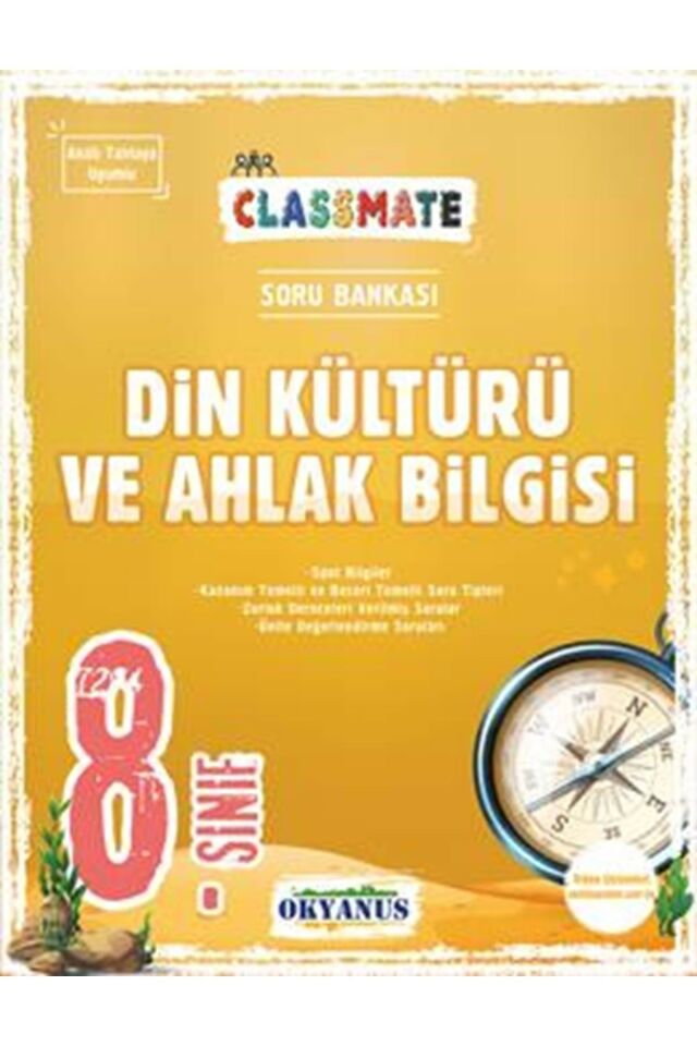 Clasmate 8. Sınıf Din Kültürü Ve Ahlak Bilgisi Soru Bankası