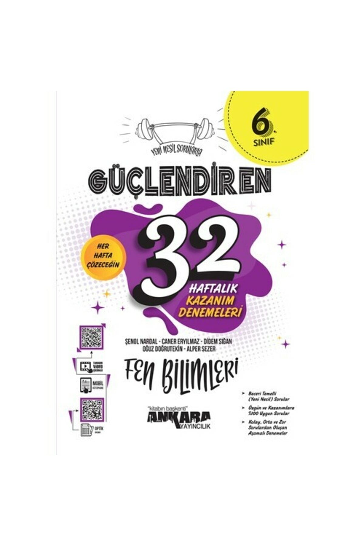 6. Sınıf Güçlendiren 32 Haftalık Fen Bilimleri Kazanım Denemeleri