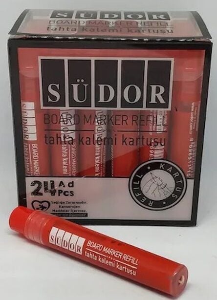SÜDOR TAHTA KALEMİ KARTUŞU KIRMIZI MBO1-3