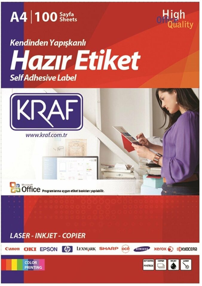 KRAF LASER ETİKET KF-2408 105 X 72