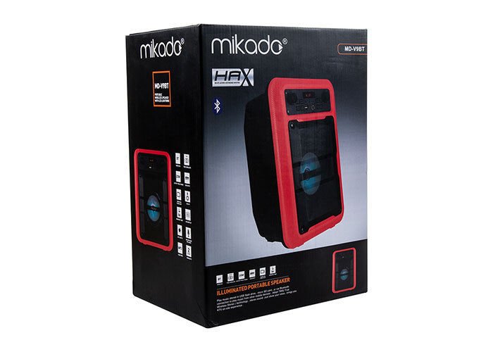 Mikado Md-v9bt 9w1200m Kırmızı Taşınabilir Speaker Hoparlör