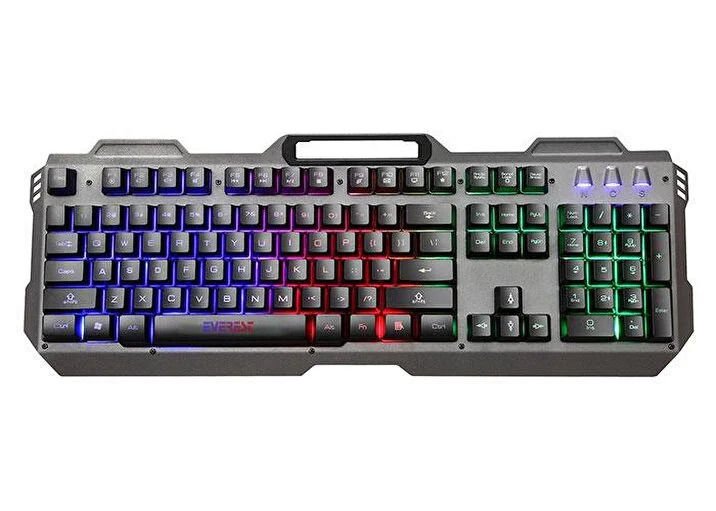 Everest Kb-197 Tıtanıo Usb Metal Oyuncu Klavyesi