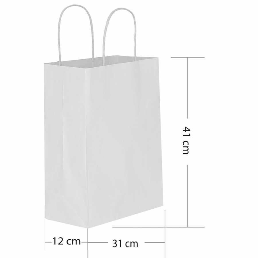 Kika Büküm Saplı Kağıt Torba 31*41
