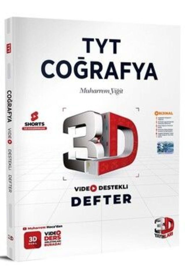 3d Tyt Video Destekli Coğrafya Defter Vdd 2024